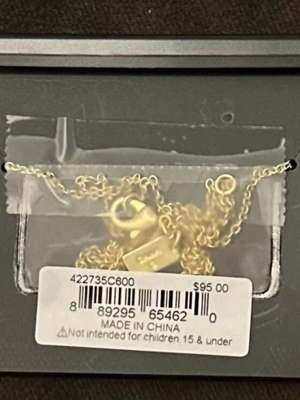 NWT! COACH Red Stone Halo Heart Pendant Necklace - Picture 4 of 5